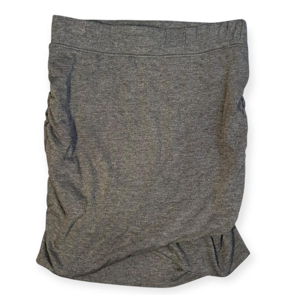 TOBI Grey Stretch Mini Skirt with Side Ruching Size Small New With Tags